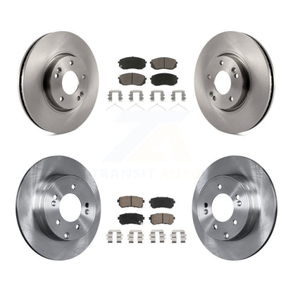 Disc Brake Rotors And Ceramic Pads Front Rear Kit For Hyundai Sonata