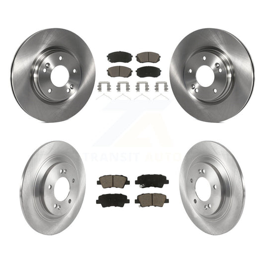 Brake Rotor And Ceramic Pad Front Rear Kit For Hyundai Kona Electric Kia Niro EV