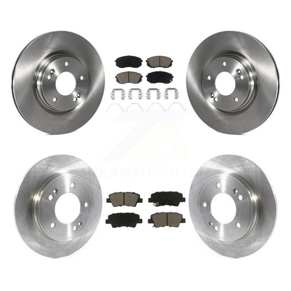 Brake Rotor And Ceramic Pad Front Rear Kit For Kia Forte Hyundai Veloster Forte5