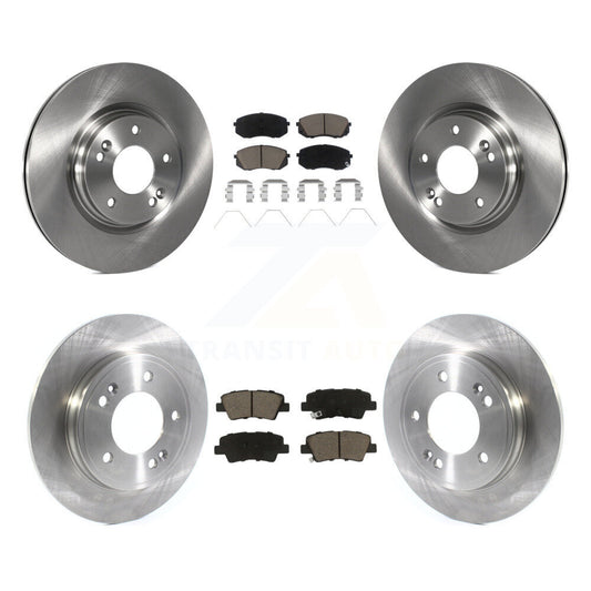 Brake Rotor And Ceramic Pad Front Rear Kit For Kia Forte Hyundai Veloster Forte5