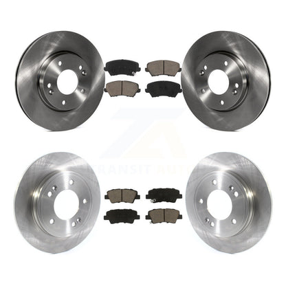 Brake Rotors Ceramic Pad Front Rear Kit For Hyundai Veloster Naturally Aspirated