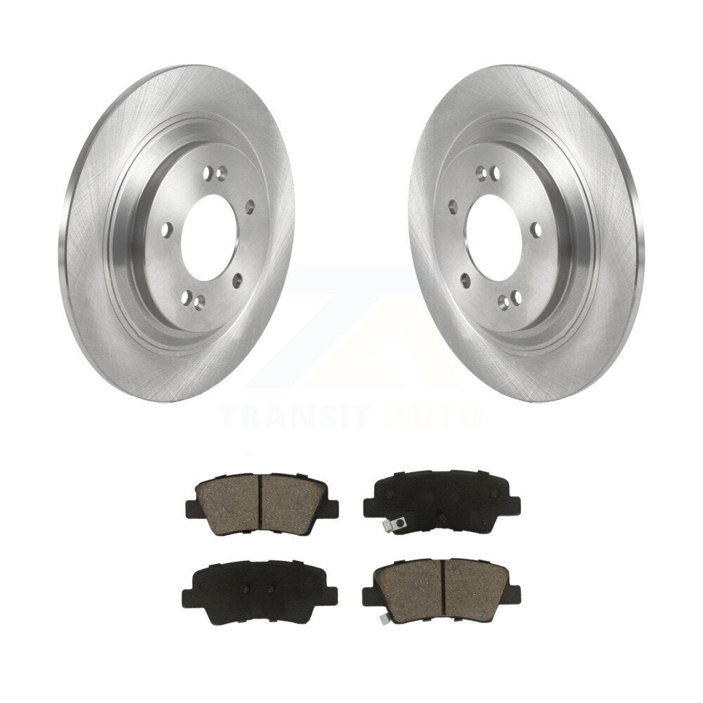 Disc Brake Rotor Ceramic Pad Rear Kit For Hyundai Kona Electric Kia Soul EV Niro