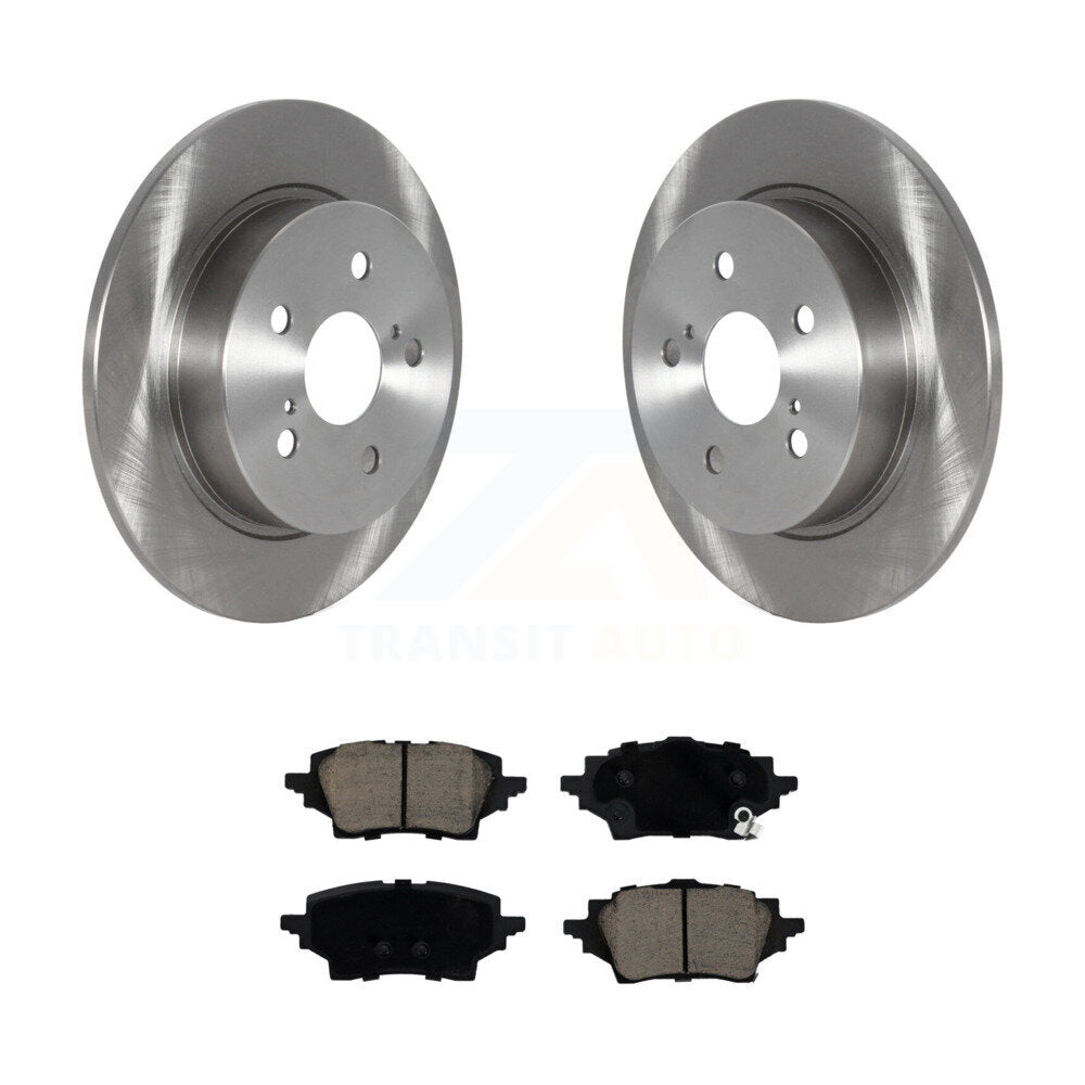 Disc Brake Rotors And Ceramic Pads Rear Kit For Toyota C-HR