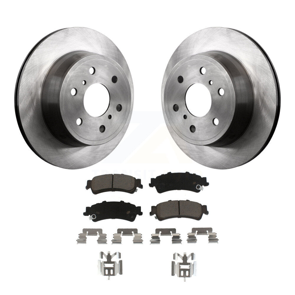 Disc Brake Rotors And Ceramic Pads Rear Kit For GMC Sierra 1500 Classic