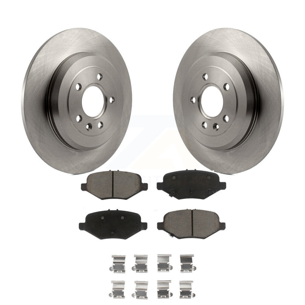 Brake Rotors Ceramic Pad Rear Kit For 15 Ford Explorer Without Heavy Duty Brakes