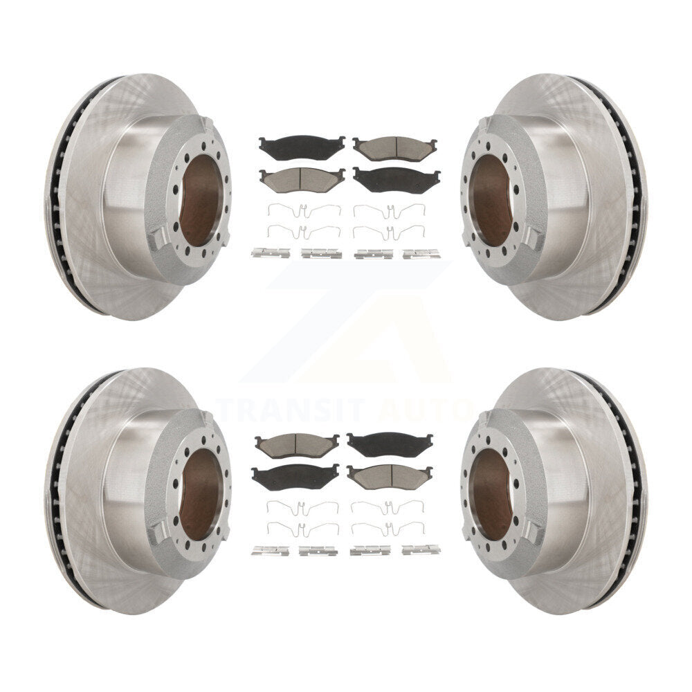 Brake Rotors Ceramic Pad Front Rear Kit For International TerraStar IC AE School
