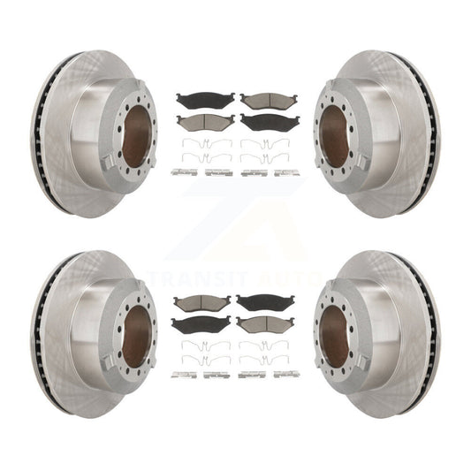 Brake Rotors Ceramic Pad Front Rear Kit For International TerraStar IC AE School