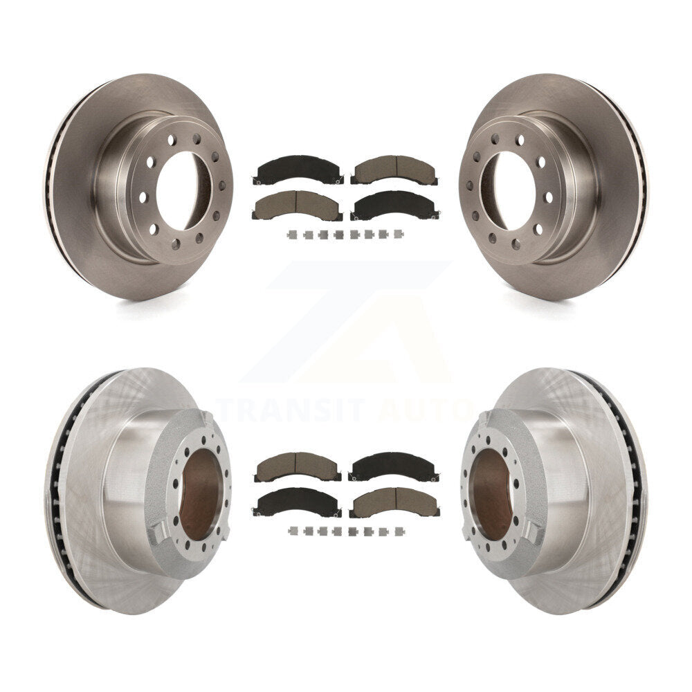 Brake Rotor Ceramic Pad Front Rear Kit For Ram Dodge Sterling Truck 4500 5500 45