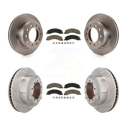 Brake Rotor Ceramic Pad Front Rear Kit For Ram Dodge Sterling Truck 4500 5500 45
