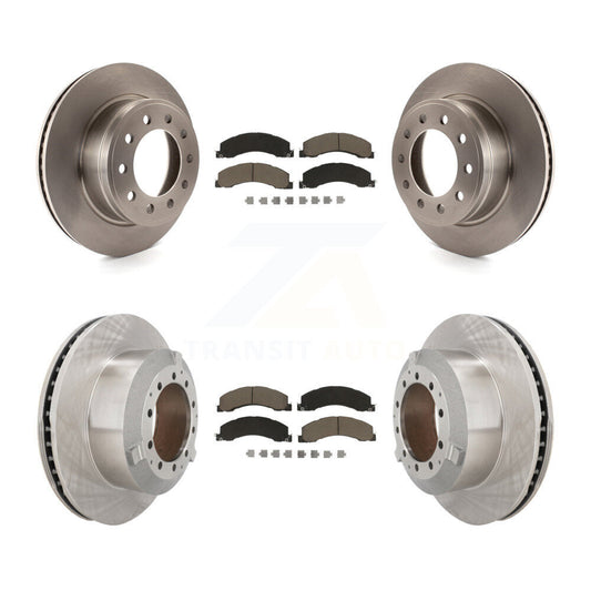 Brake Rotor Ceramic Pad Front Rear Kit For Ram Dodge Sterling Truck 4500 5500 45