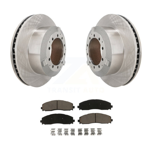 Brake Rotor & Ceramic Pad Rear Kit For 15-16 Ford F-350 Super Duty Cab Chassis