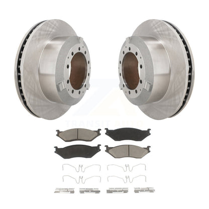 Brake Rotor & Ceramic Pad Rear Kit For Ford F-450 Super Duty F-550 International