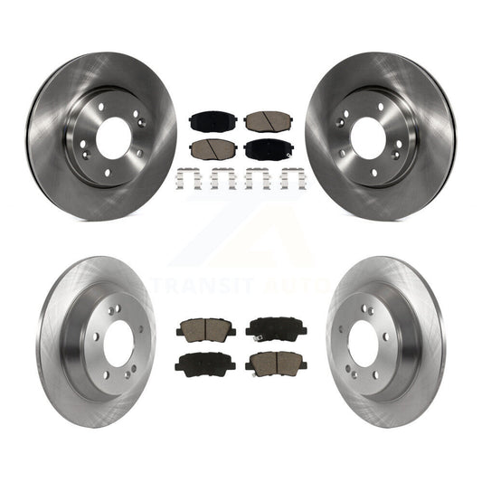 Disc Brake Rotors Ceramic Pad Front Rear Kit For 2022 Hyundai Kona FWD with 1.6L