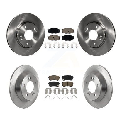 Disc Brake Rotors Ceramic Pad Front Rear Kit For 2022 Hyundai Kona FWD with 1.6L