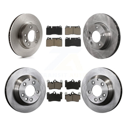 Disc Brake Rotors And Ceramic Pads Front Rear Kit (6Pc) For Volkswagen Touareg
