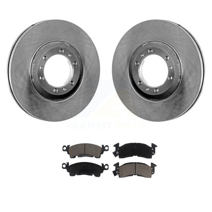 Brake Rotor Ceramic Pad Front Kit For 1992-1993 Cadillac Commercial Chassis 5.7L