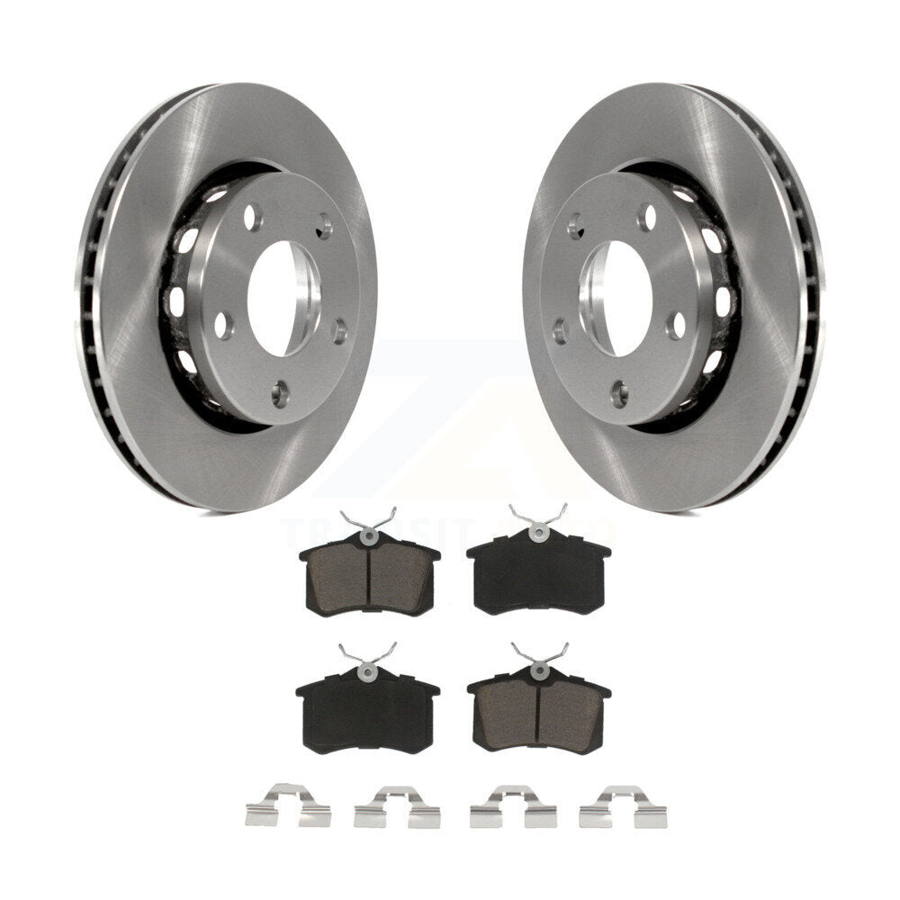 Brake Rotor Ceramic Pad Rear Kit For 2002 Audi S4 With 256mm Diameter