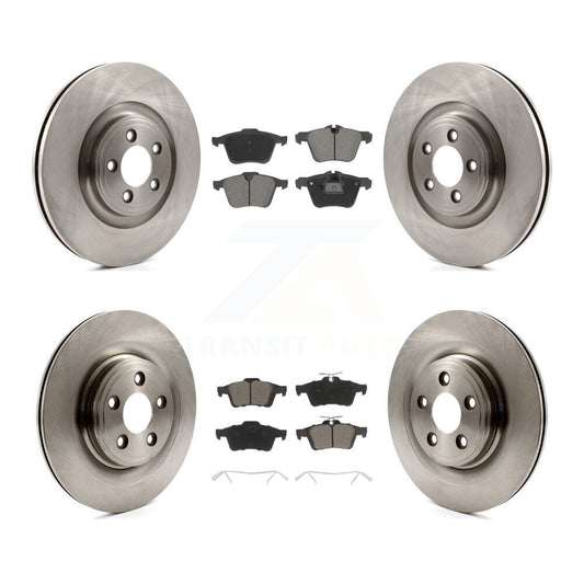 Disc Brake Rotor And Ceramic Pad Front Rear Kit For Jaguar XF XJ XKR XK Super V8