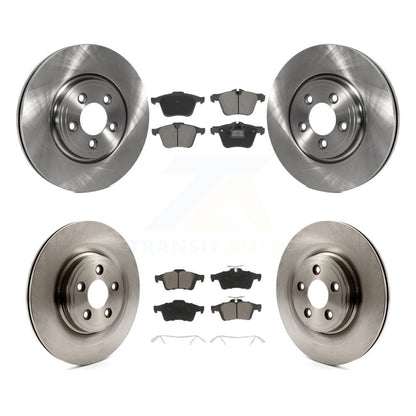 Disc Brake Rotors And Ceramic Pads Front Rear Kit For Jaguar XF