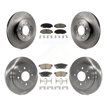 Disc Brake Rotors And Ceramic Pads Front Rear Kit For Honda Civic Acura EL