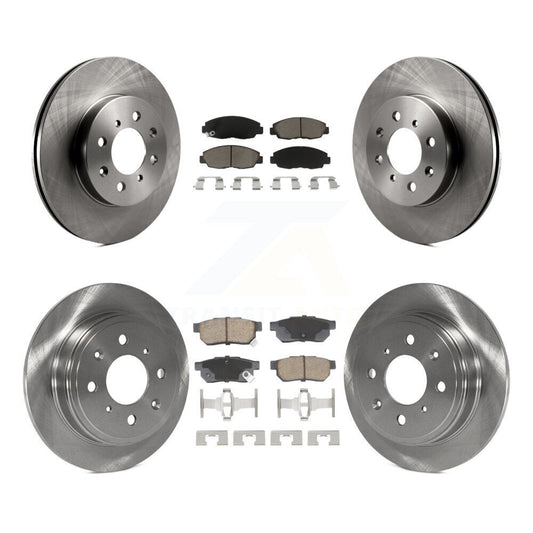 Disc Brake Rotors And Ceramic Pads Front Rear Kit For Honda Civic Acura EL