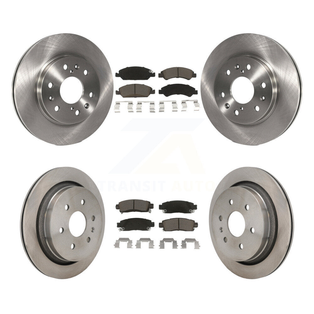 Disc Brake Rotors And Ceramic Pads Front Rear Kit For Cadillac XTS