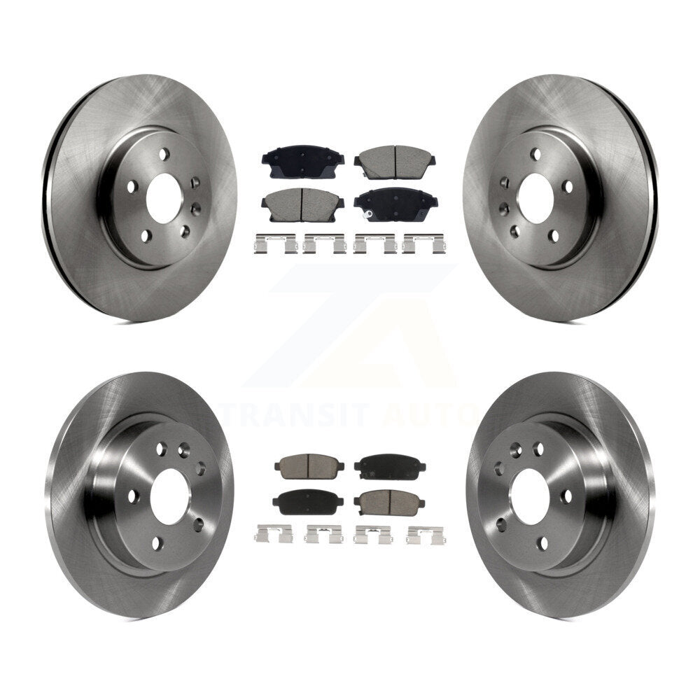 Brake Rotor Ceramic Pad Front Rear Kit For 2013-2017 Chevrolet Trax Buick Encore
