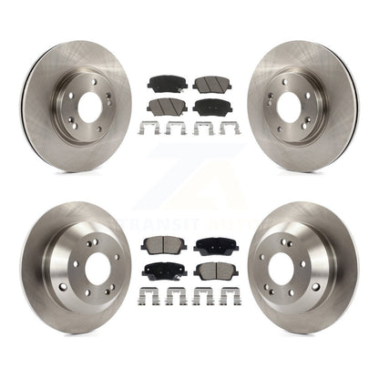 Disc Brake Rotor And Ceramic Pad Front Rear Kit For Hyundai Santa Fe Kia Sorento