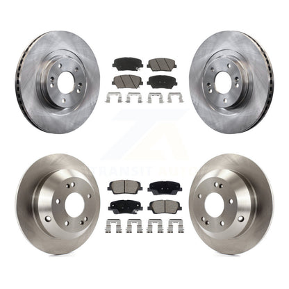 Brake Rotors & Ceramic Pad Front Rear Kit For Hyundai Santa Fe Sport Kia Sorento