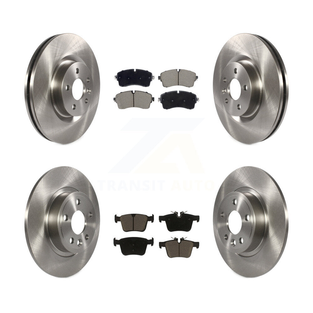 Disc Brake Rotors And Ceramic Pads Front Rear Kit For Jaguar E-Pace