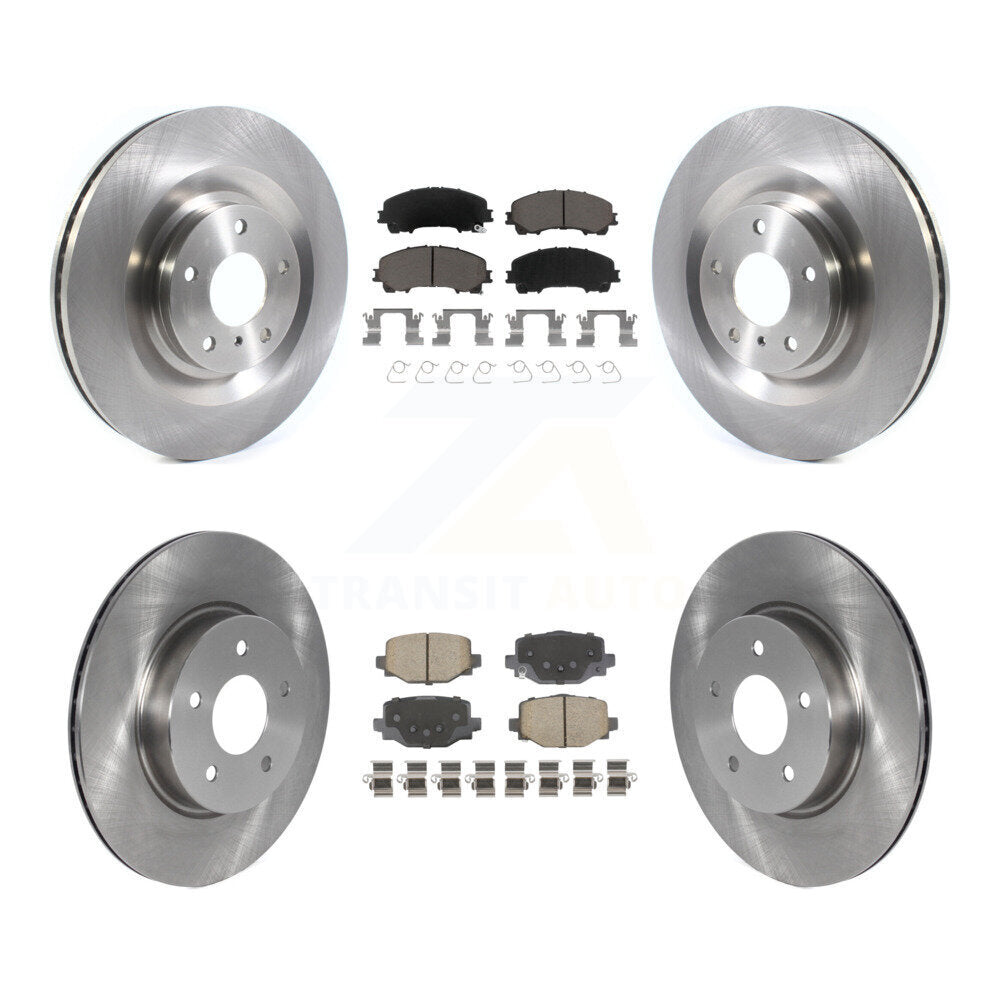 Disc Brake Rotors And Ceramic Pads Front Rear Kit For INFINITI QX50 QX55