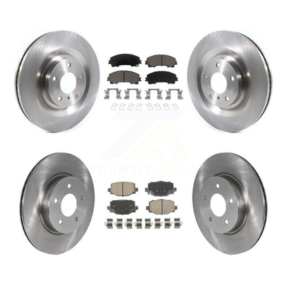 Disc Brake Rotors And Ceramic Pads Front Rear Kit For INFINITI QX50 QX55