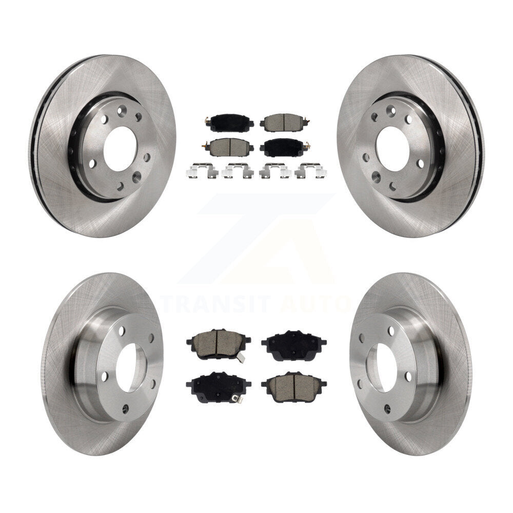 Brake Rotors Ceramic Pad Front Rear Kit For 20-23 Nissan Sentra Disc rear brakes