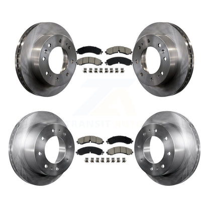 Brake Rotor And Ceramic Pad Front Rear Kit For GMC Chevrolet Sierra 2500 HD 3500