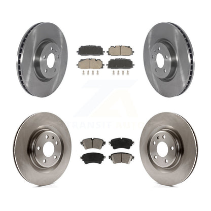 Disc Brake Rotors And Ceramic Pads Front Rear Kit For Audi S5 Sportback S4