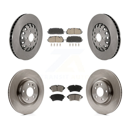 Disc Brake Rotor And Ceramic Pad Front Rear Kit For Audi A6 Quattro A7 Sportback