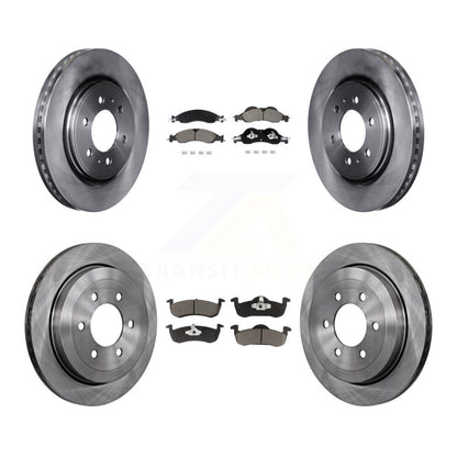 Brake Rotor And Ceramic Pad Front Rear Kit For Ford Expedition Lincoln Navigator