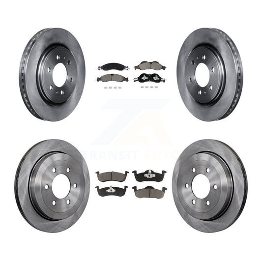 Brake Rotor And Ceramic Pad Front Rear Kit For Ford Expedition Lincoln Navigator