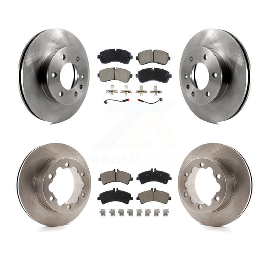 Brake Rotor And Ceramic Pad Front Rear Kit For Sprinter 3500 Mercedes-Benz Dodge