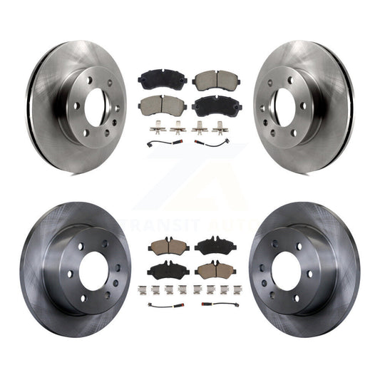 Disc Brake Rotor Ceramic Pad Front Rear Kit For Dodge Sprinter 3500 Freightliner