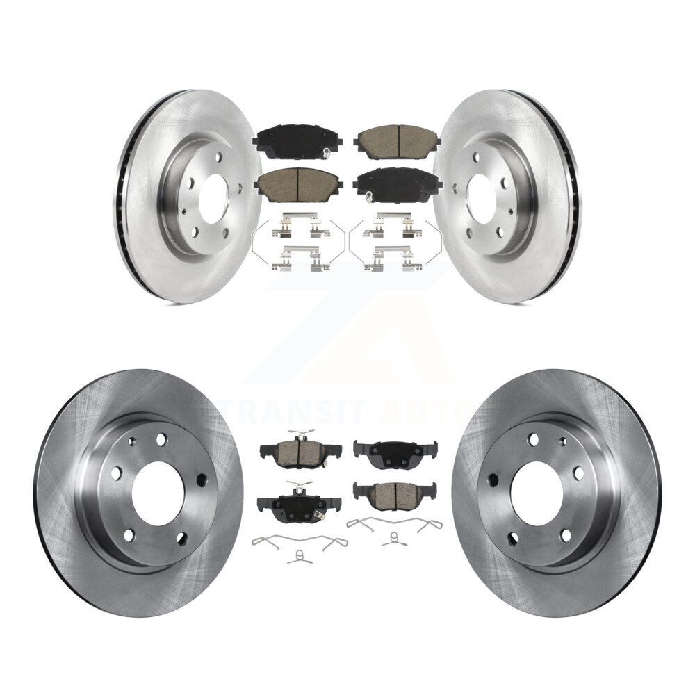 Disc Brake Rotors And Ceramic Pads Front Rear Kit For Mazda CX-30