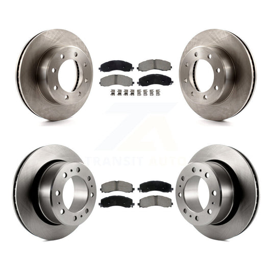 Disc Brake Rotors And Ceramic Pads Front Rear Kit For Ram 2500 3500