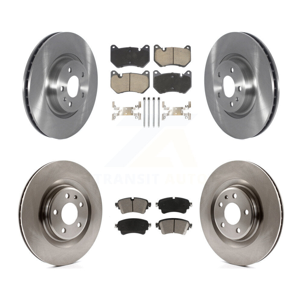 Brake Rotor And Ceramic Pad Front Rear Kit For 2018 Audi Q5 With Brembo Calipers