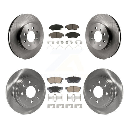 Disc Brake Rotors And Ceramic Pads Front Rear Kit For Honda Civic del Sol