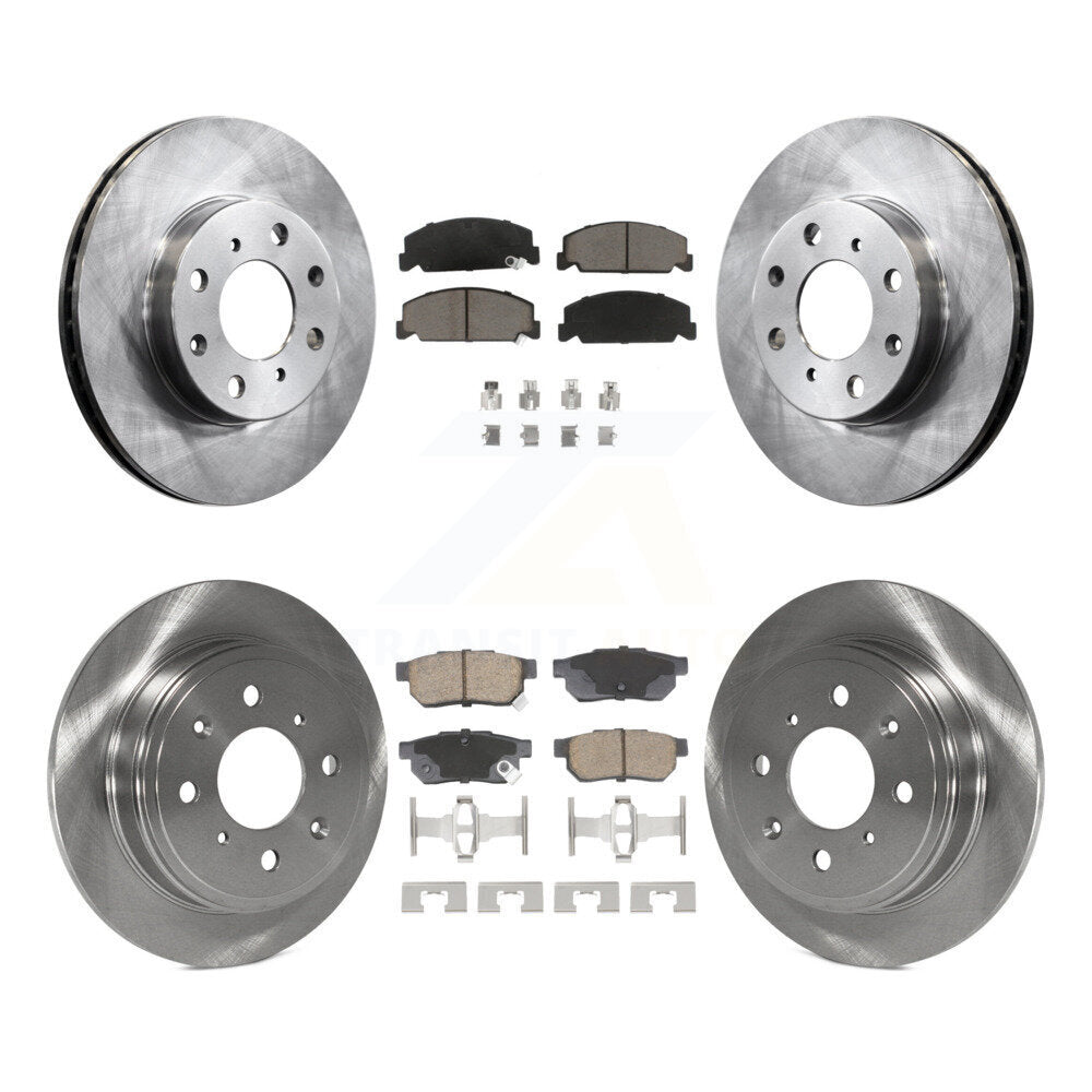 Disc Brake Rotors And Ceramic Pads Front Rear Kit For Honda Civic del Sol