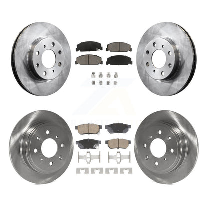 Disc Brake Rotors And Ceramic Pads Front Rear Kit For Honda Civic del Sol