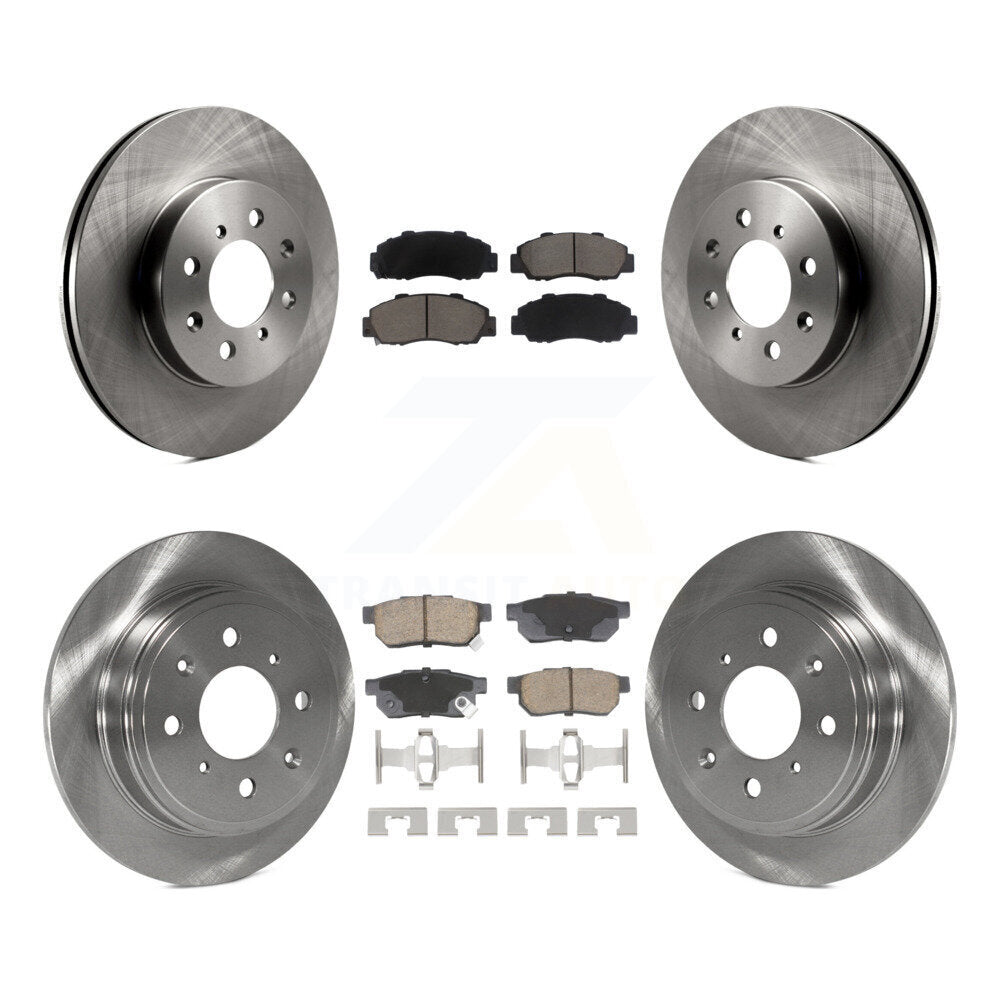 Disc Brake Rotor And Ceramic Pad Front Rear Kit For 1992-1993 Acura Integra GS-R