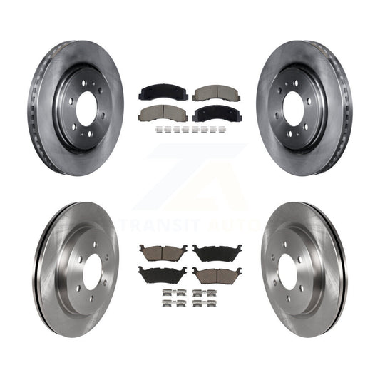 Disc Brake Rotors & Ceramic Pad Front Rear Kit For Ford F-150 Expedition Lincoln