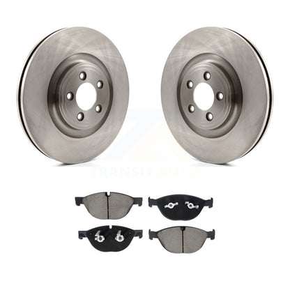 Disc Brake Rotors And Ceramic Pads Front Kit For Jaguar XF XJ