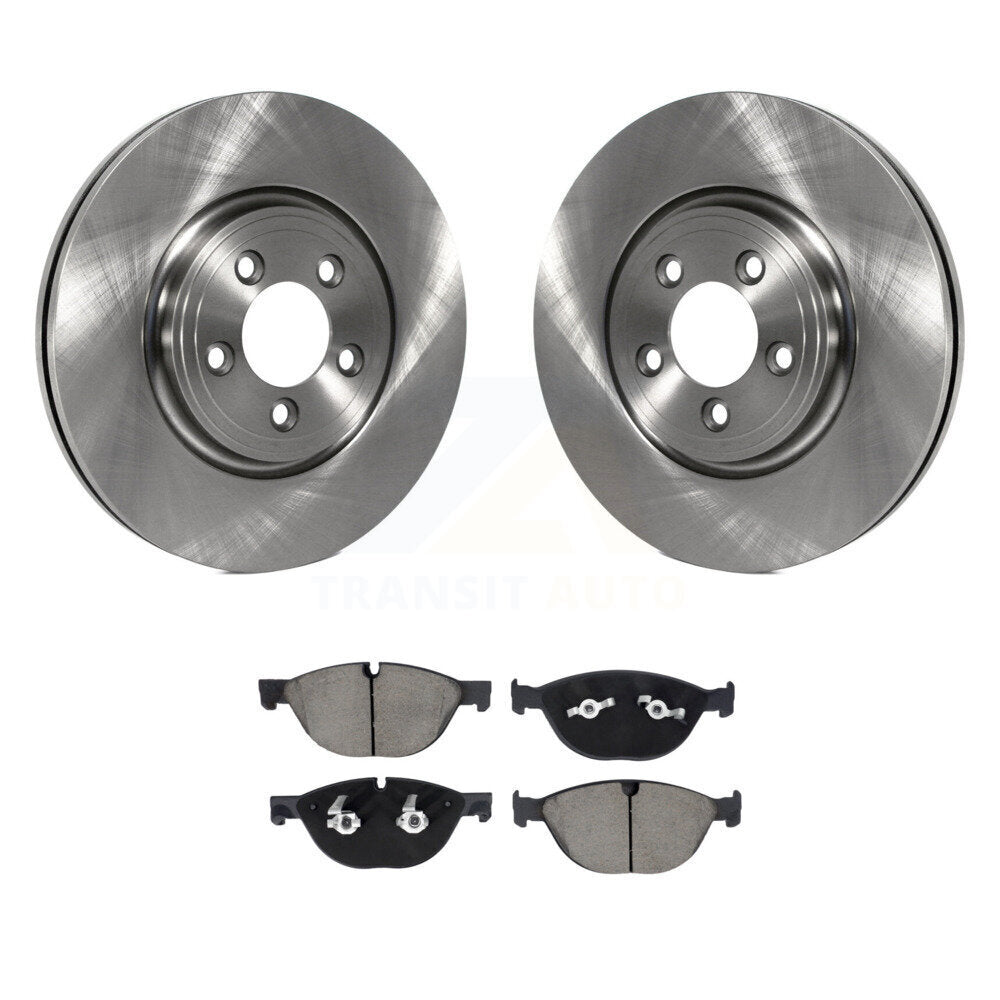 Brake Rotors Ceramic Pad Front Kit For Jaguar XF With 326mm Diameter Rotor